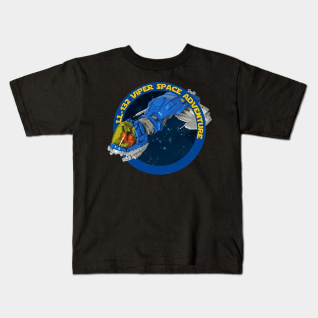 LL 132 Viper Space Adventure Kids T-Shirt by mamahkian